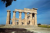 Selinunte the temple hill - The temple E was reconstructed with the method of anastylosis in the mid-fifties.